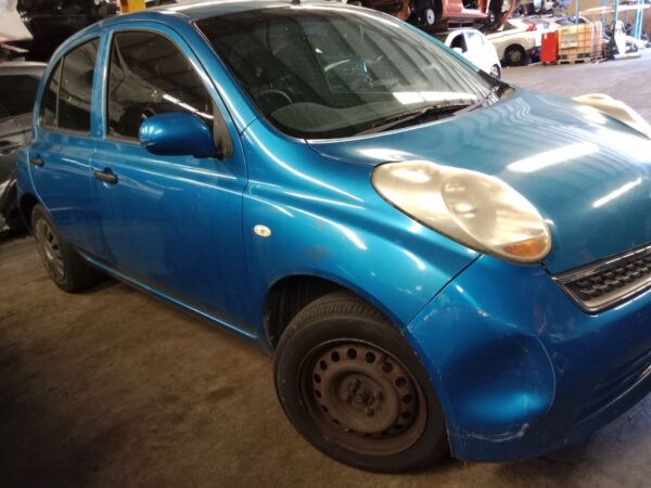 P4654 - Nissan Micra 2010 Blue Wrecking - Image 2