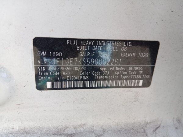 P4837 - Subaru Impreza 2008 White Wrecking - Image 14