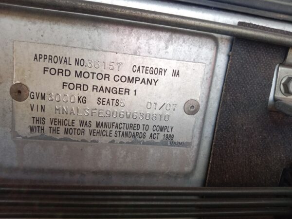 P4840 - Ford Ranger 2007 Silver Wrecking - Image 14