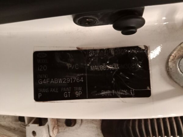 P4850 - Hyundai i20 2011 White Wrecking - Image 14