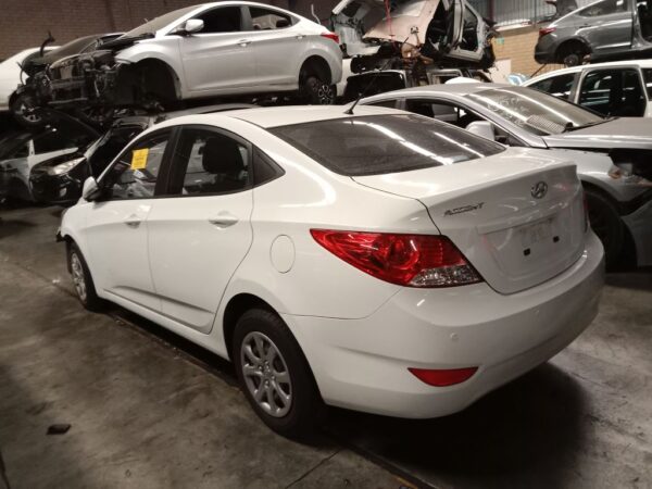 P4853 - Hyundai accent 2014 White Wrecking - Image 9