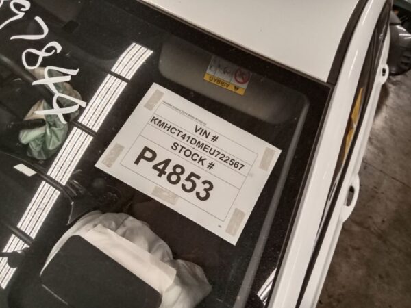 P4853 - Hyundai accent 2014 White Wrecking - Image 15