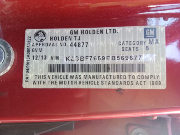 P4862 - Holden Trax 2014 Red Wrecking - Image 13