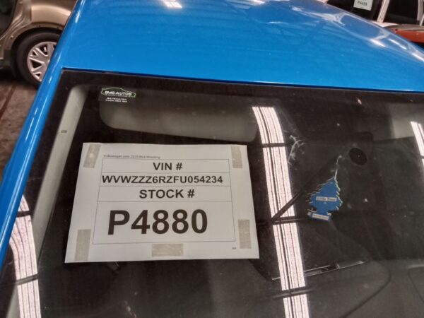 P4880 - Volkswagen polo 2015 Blue Wrecking - Image 15