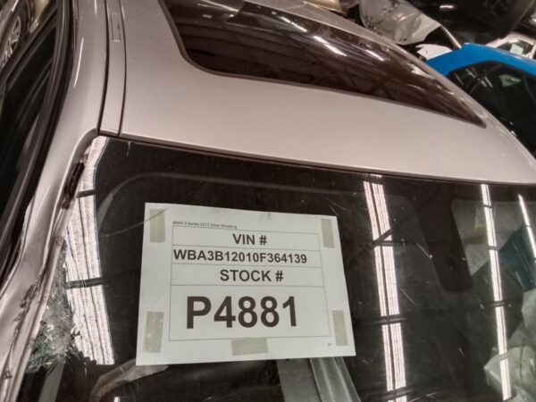 P4881 - BMW 3 Series F30 2012 Silver Wrecking - Image 8
