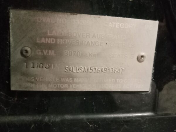 P4883 - Land Rover Range Rover Sport 2006 Black Wrecking - Image 14