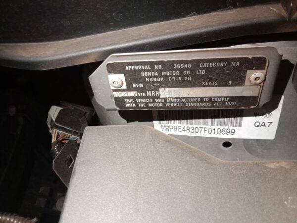 P4884 - Honda CRV 2007 Silver Wrecking - Image 14