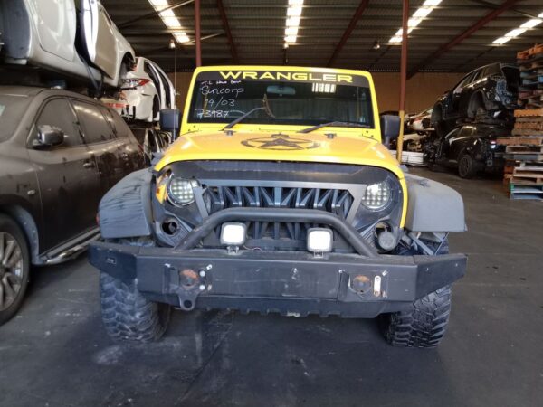 P4892 - Jeep Wrangler 2007 yellow Wrecking