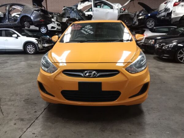 P4907 - Hyundai accent 2014 yellow Wrecking