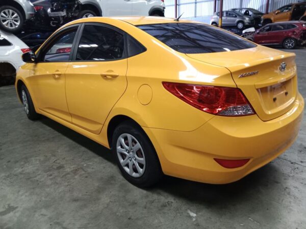 P4907 - Hyundai accent 2014 yellow Wrecking - Image 14