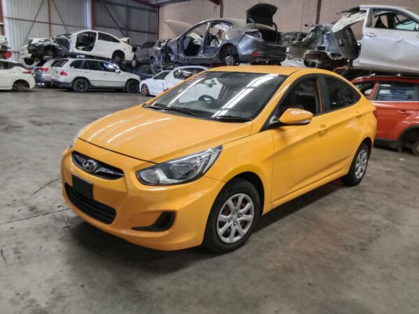 P4907 - Hyundai accent 2014 yellow Wrecking - Image 16