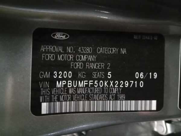 P4908 - Ford Ranger 2019 Grey Wrecking - Image 10