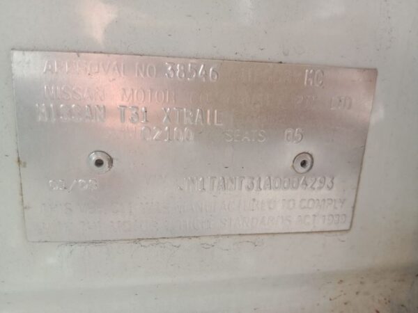 P4973 - Nissan X-Trail 2008 White Wrecking - Image 14