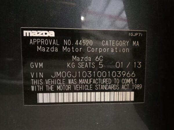 P4989 - Mazda 6 2013 Grey Wrecking - Image 12