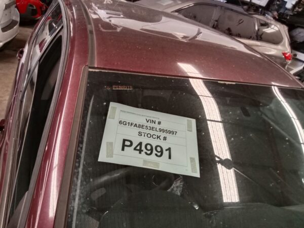 P4991 - Holden Commodore evoke 2014 maroon Wrecking - Image 2