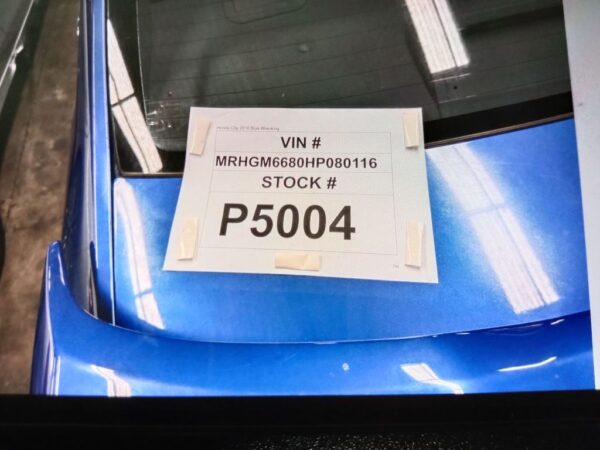 P5004 - Honda City 2016 Blue Wrecking - Image 15