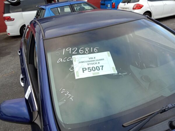 P5007 - Honda Accord 2008 Blue Wrecking - Image 12
