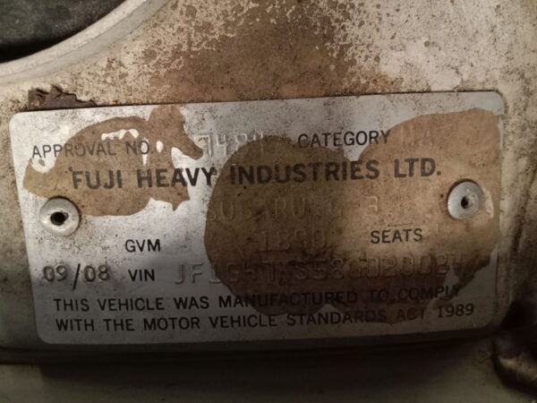 P5015 - Subaru Impreza 2008 White Wrecking - Image 15