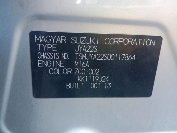 P5040 - Suzuki S-Cross 2014 Silver Wrecking - Image 14
