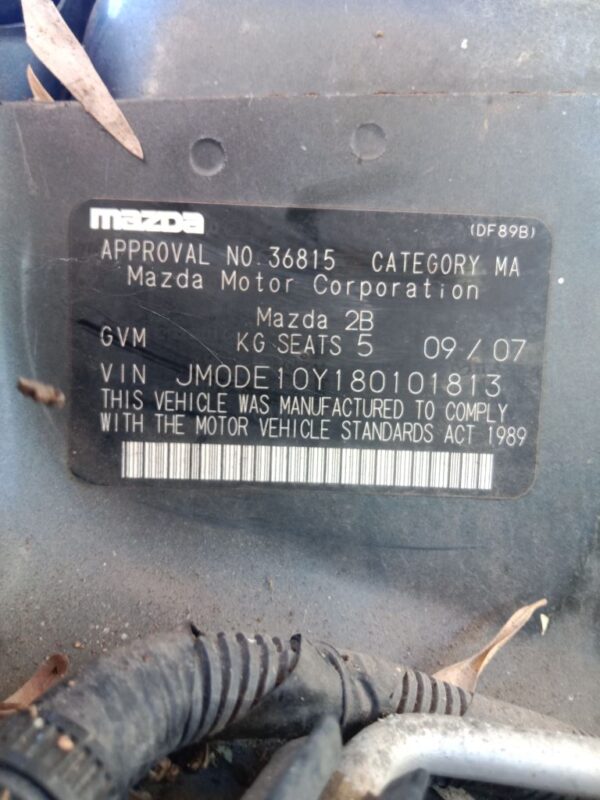 P5043 - Mazda 2 2007 Grey Wrecking - Image 10