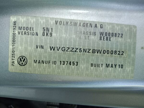 P5057 - Volkswagen Tiguan 2010 Silver Wrecking - Image 14
