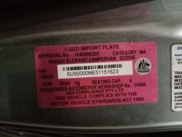 P5059 - Nissan Elgrand 2006 Grey Wrecking - Image 9