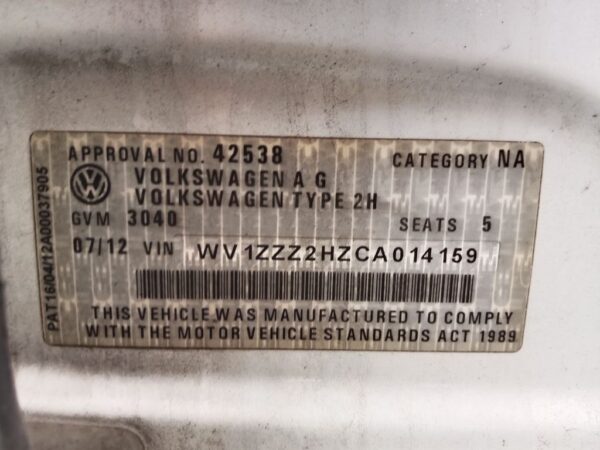 P5067 - Volkswagen Amarok 2012 White Wrecking - Image 15