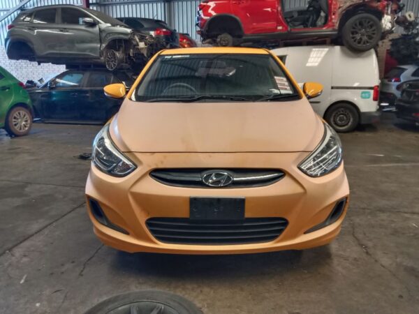 P5078 - Hyundai accent 2015 yellow Wrecking