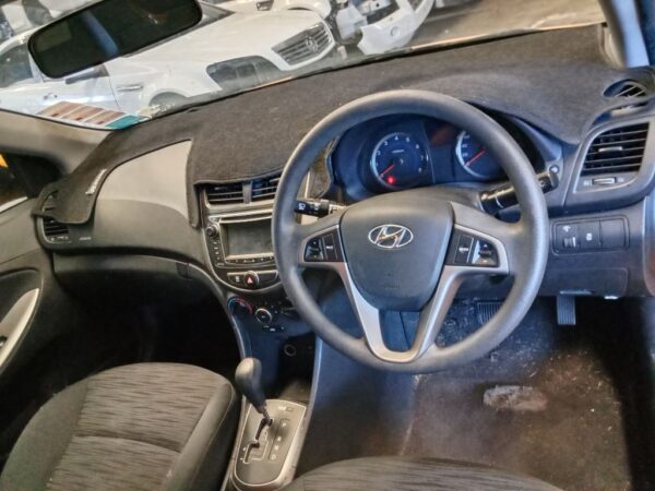 P5078 - Hyundai accent 2015 yellow Wrecking - Image 3