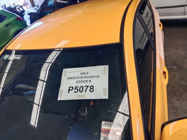 P5078 - Hyundai accent 2015 yellow Wrecking - Image 11