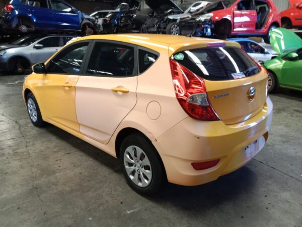 P5078 - Hyundai accent 2015 yellow Wrecking - Image 13