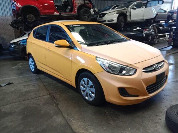 P5078 - Hyundai accent 2015 yellow Wrecking - Image 16