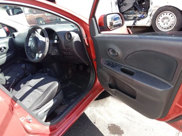 P5079 - Nissan Micra 2013 Red Wrecking - Image 6