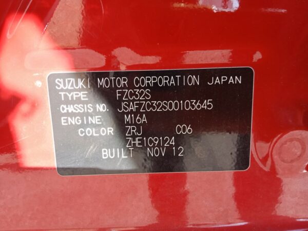 P5080 - Suzuki Swift 2014 Red Wrecking - Image 7