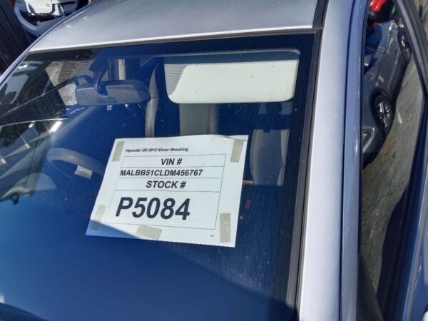 P5084 - Hyundai i20 2012 Silver Wrecking - Image 8