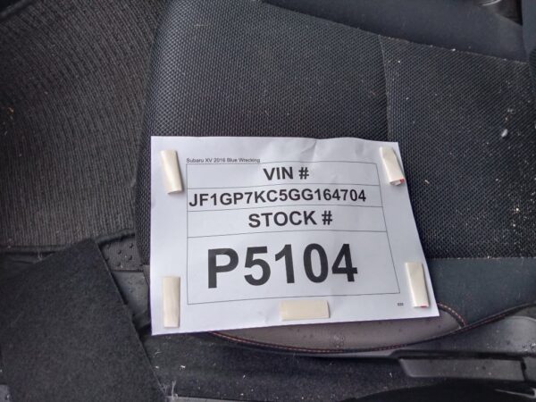 P5104 - Subaru XV 2016 Blue Wrecking - Image 15