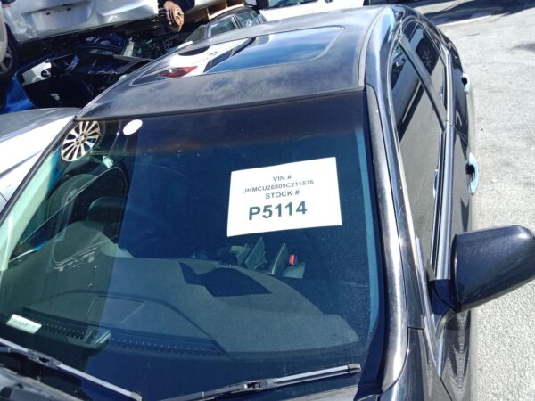 P5114 - Honda Accord Euro 2008 Black Wrecking - Image 2