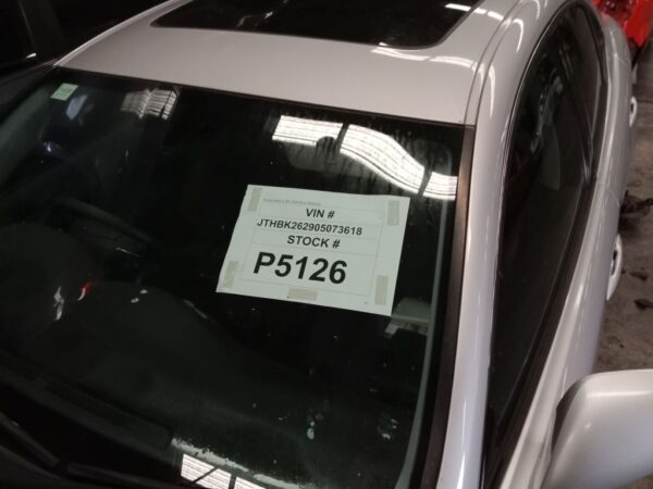 P5126 - Toyota Lexus is 250 2008 Silver Wrecking - Image 14