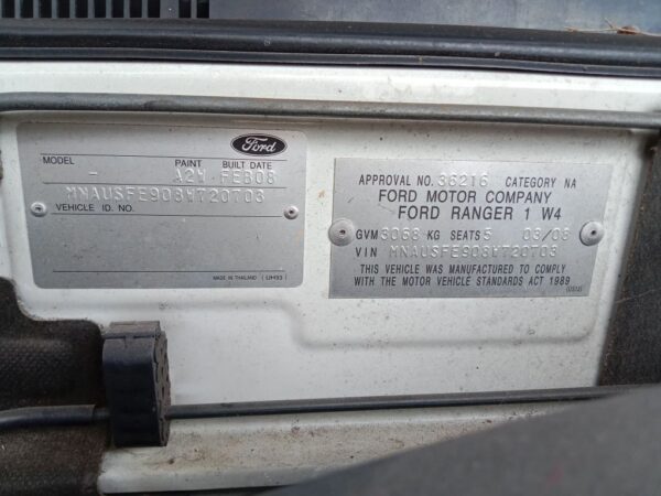 P5159 - Ford Ranger 2008 White Wrecking - Image 14