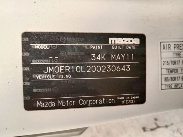 P5164 - Mazda CX-7 2011 White Wrecking - Image 7