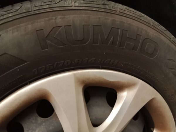 P5176 - Hyundai accent 2012 Blue Wrecking - Image 3