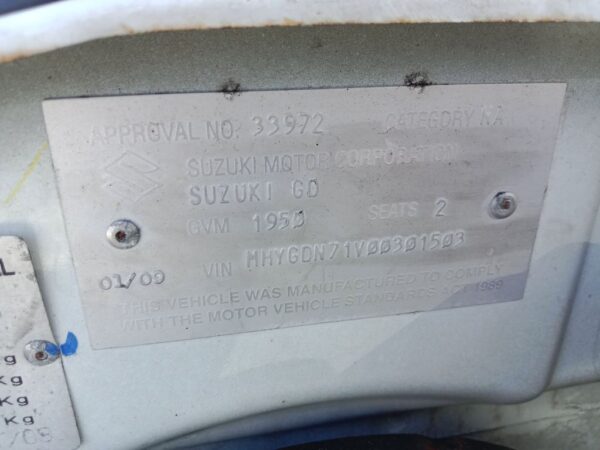 P5189 - Suzuki APV 2009 White Wrecking - Image 11