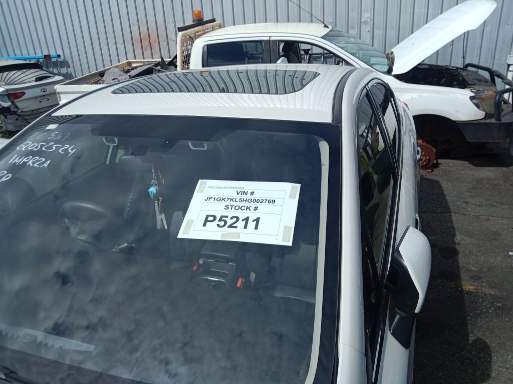 P5211 - Subaru Impreza 2017 White Wrecking - Image 2