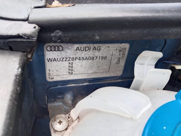 P5215 - Audi A3 2009 Blue Wrecking - Image 9