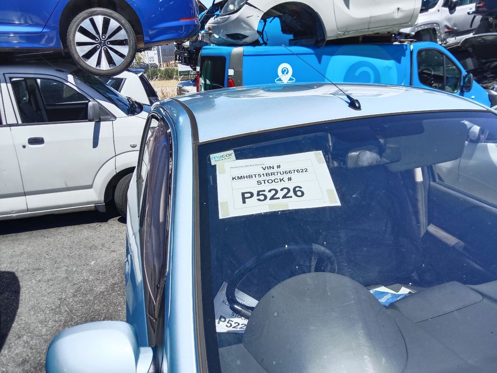 P5226 - Hyundai Getz 2007 Blue Wrecking - Image 11