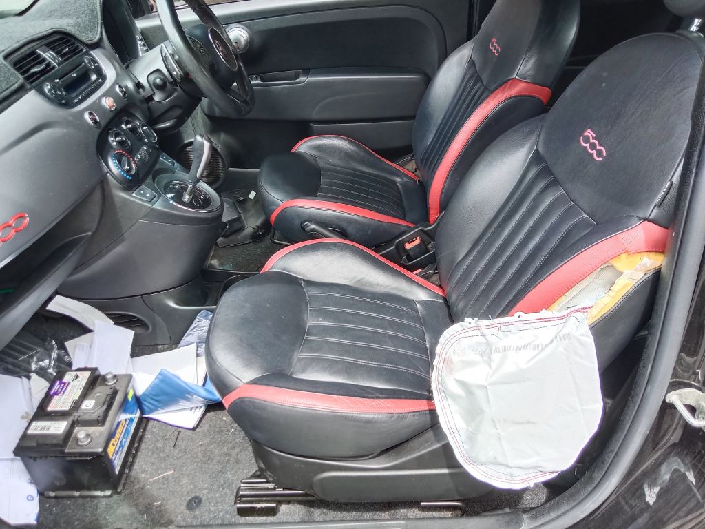 P5232 - Fiat 500 2014 Black Wrecking - Image 8