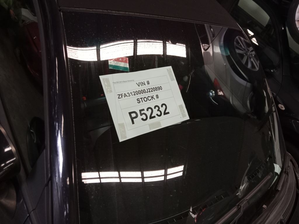 P5232 - Fiat 500 2014 Black Wrecking - Image 12