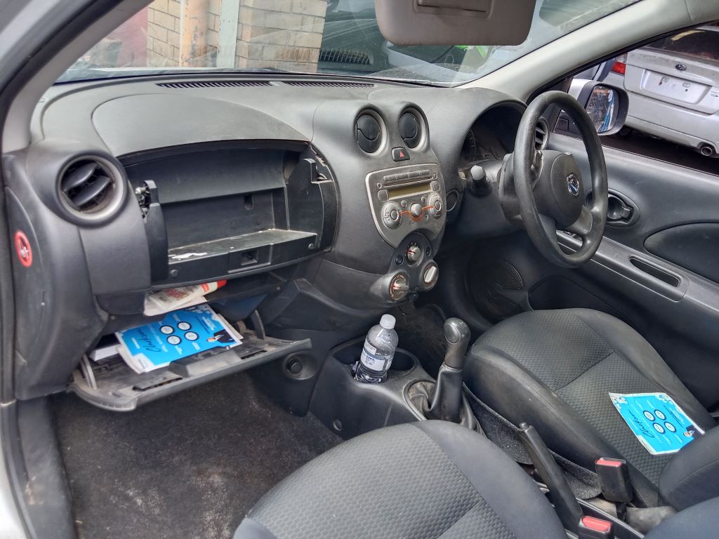 P5277 - Nissan Micra 2011 Silver Wrecking - Image 2