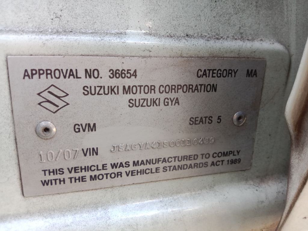 P5333 - Suzuki SX4 2007 White Wrecking - Image 10