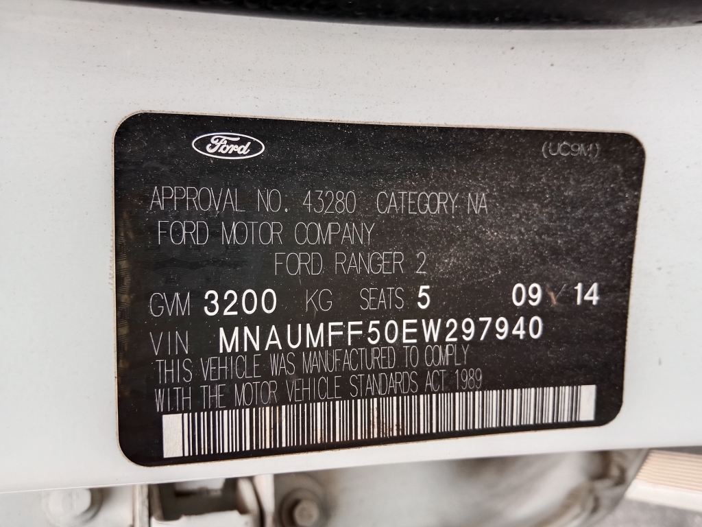 P5346 - Ford Ranger 2014 White Wrecking - Image 10